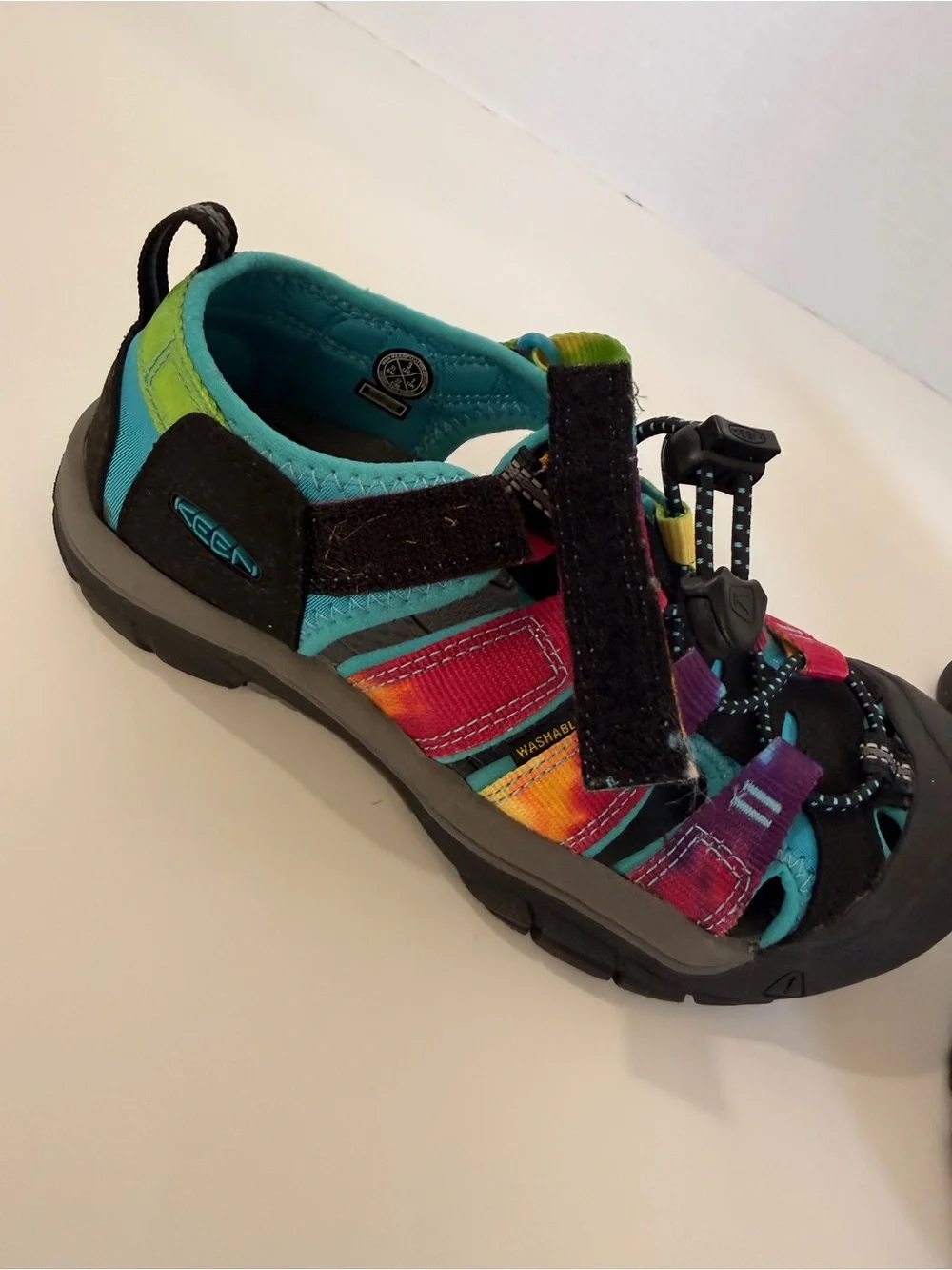 Keen Kids Multicolor Outdoor Sandals - Rainbow tie dye Straps
